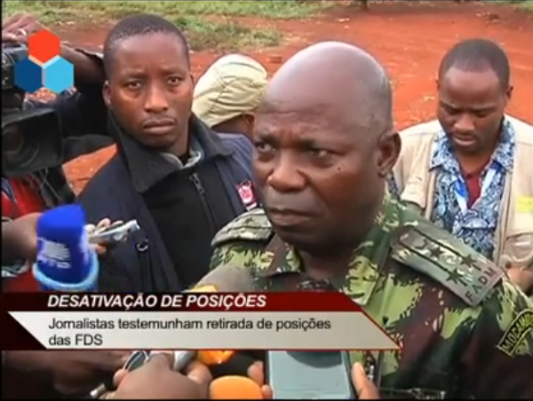 O Governo nega as acusações de Afonso Dlakhama, sobre alegada continuação de posições das Forças de Defesa e Segurança na serra de Gorongosa.