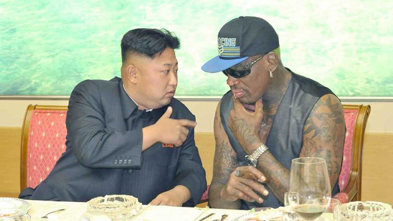 Dennis Rodman diz que pode acabar com o clima de tensao entre Trump e Kim Jong-un