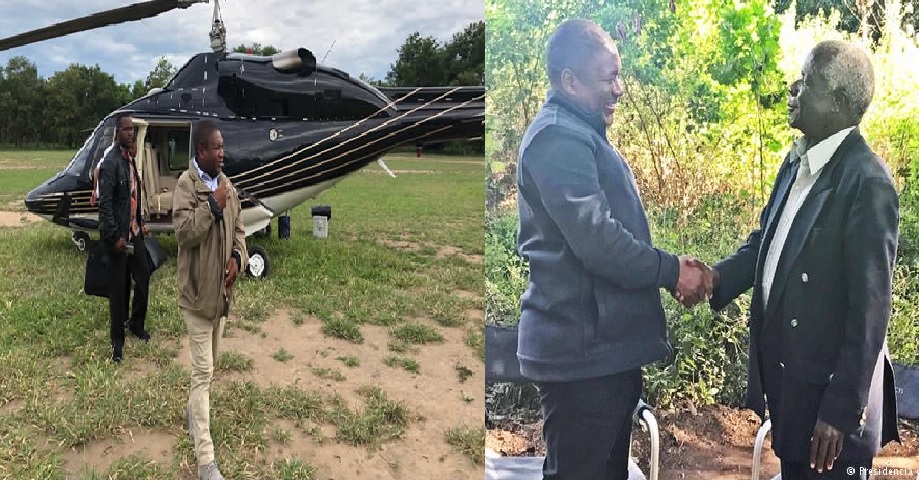 O Presidente da República, Filipe Nyusi, deslocou-se, ontem, ao Acampamento de Chitengo, no Parque Nacional da Gorongosa, para manter um encontro com o Presidente da Renamo, Afonso Dhlakama