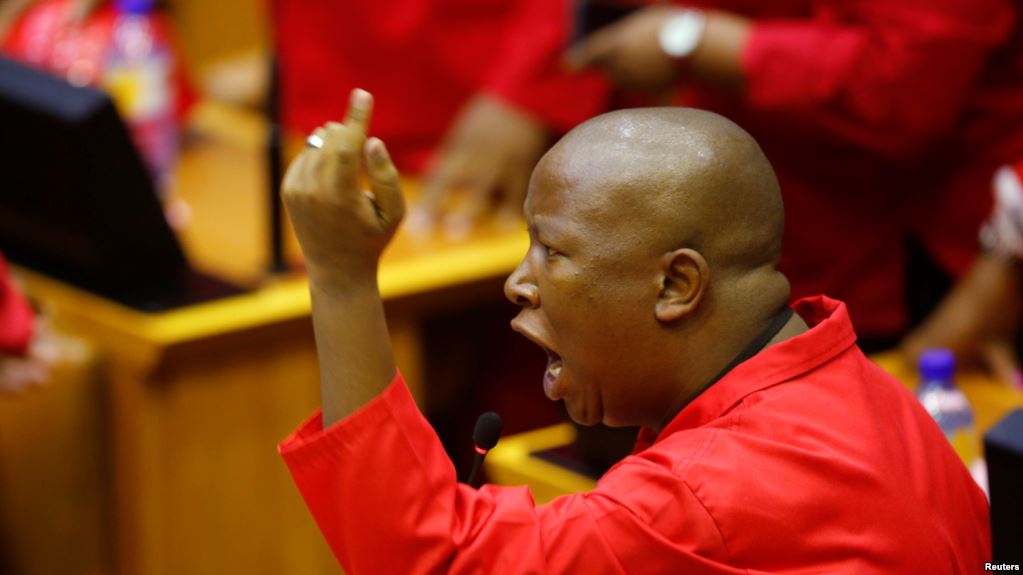 O líder do partido sul-africano Combatentes da Liberdade Económica, Julius Malema, atacou a população branca do país afirmando que os brancos “podem ir para o inferno”