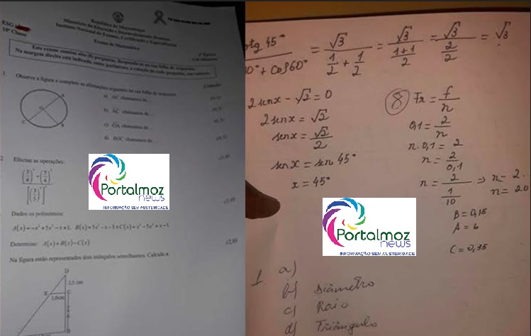 Alunos já tem em sua posse exame de Matemática que vai ser realizado essa tarde