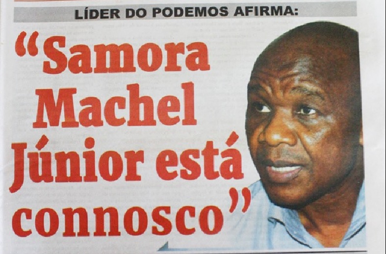 Líder do PODEMOS afirma: “Samora Machel Junior está connosco”