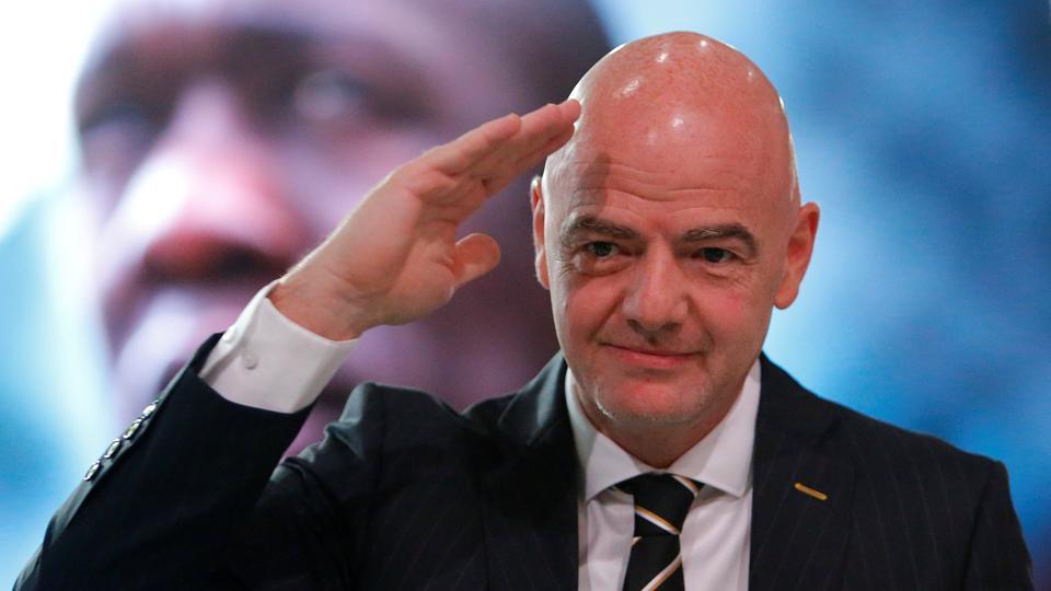 Presidente da FIFA,Gianni Infantino, em Moçambique