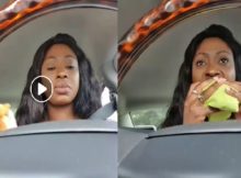 Liloca  duramente criticada por comer “Pão com Badjia” enquanto conduz