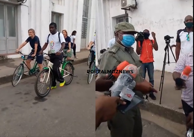 PRM na Zambézia tenta sem sucesso impedir uma passeata de bicicleta do Edil de Quelimane  e embaixadores da UE